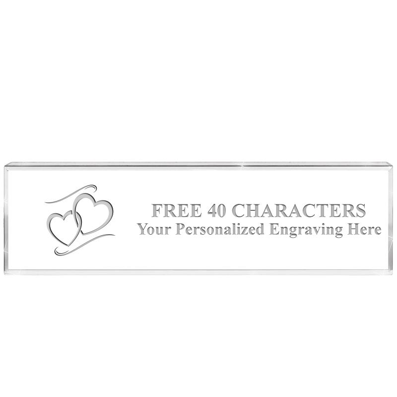 2.25" DESK NAMEPLATE ACRYLIC