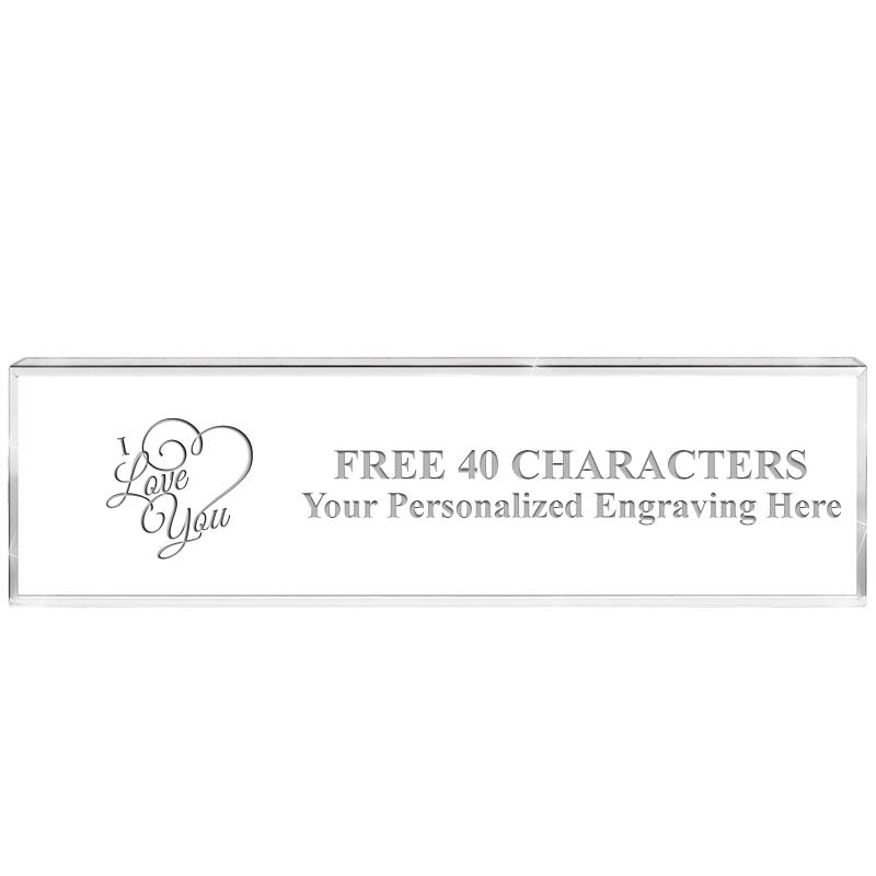 2.25" DESK NAMEPLATE ACRYLIC