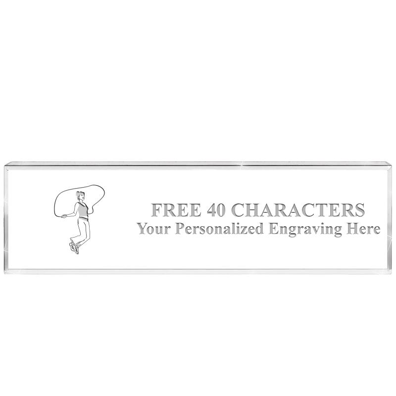 2.25" DESK NAMEPLATE ACRYLIC