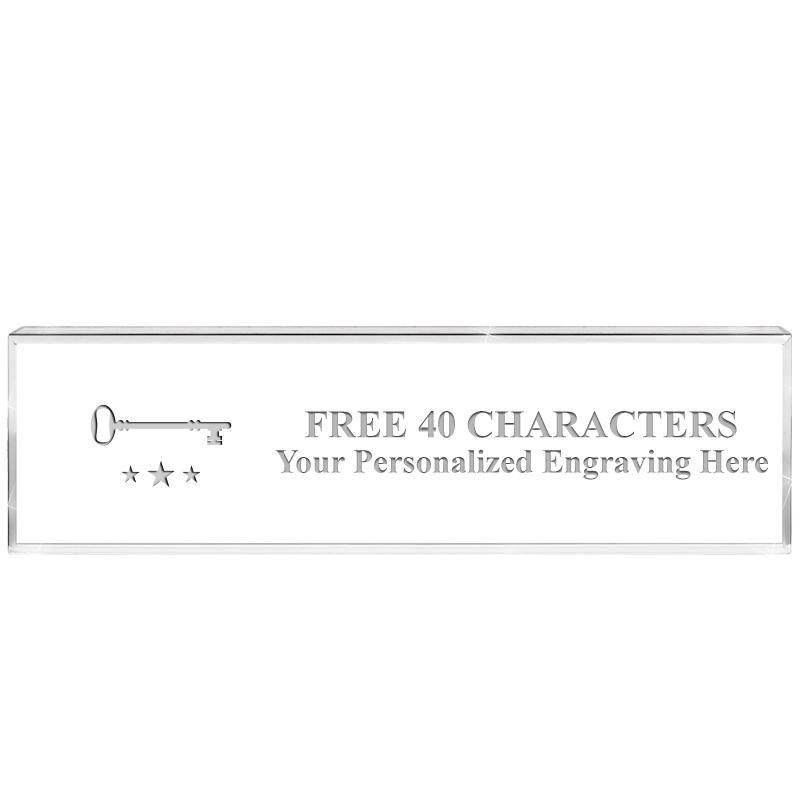 2.25" DESK NAMEPLATE ACRYLIC