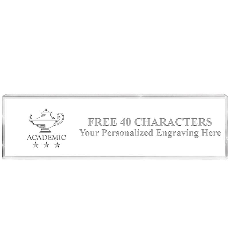 2.25" DESK NAMEPLATE ACRYLIC