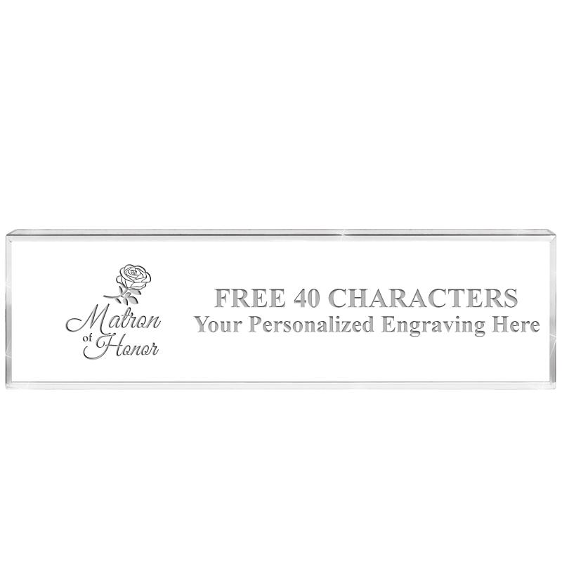 2.25" DESK NAMEPLATE ACRYLIC