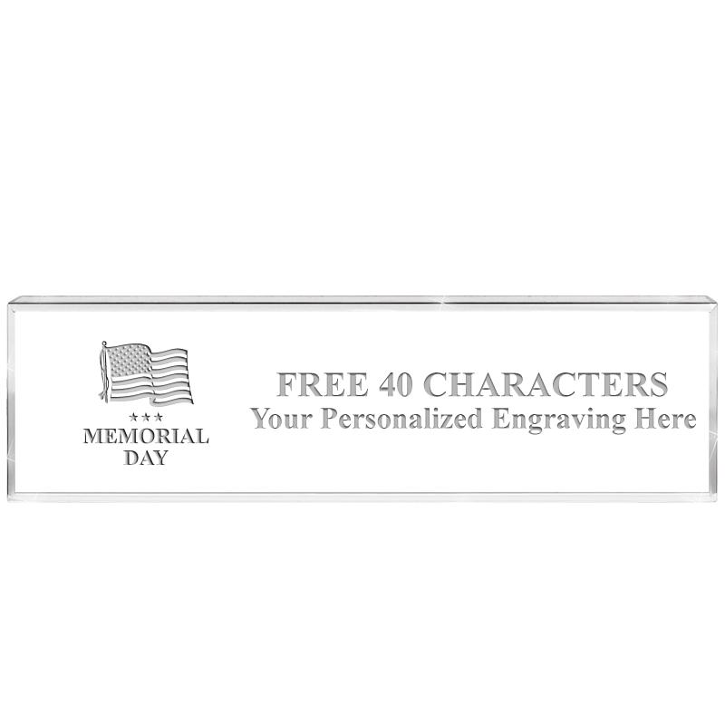 2.25" DESK NAMEPLATE ACRYLIC