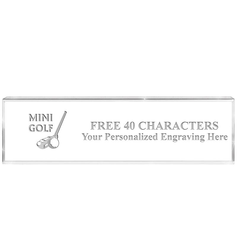 2.25" DESK NAMEPLATE ACRYLIC