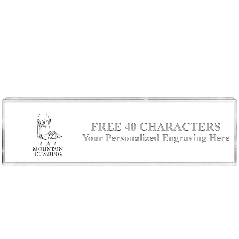 2.25" DESK NAMEPLATE ACRYLIC