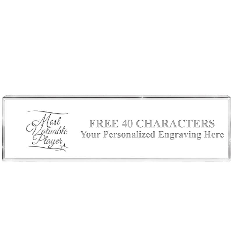 2.25" DESK NAMEPLATE ACRYLIC