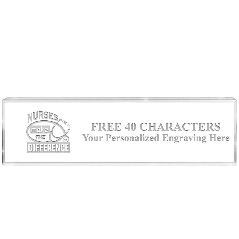 2.25" DESK NAMEPLATE ACRYLIC