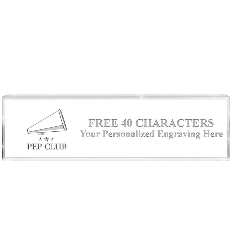 2.25" DESK NAMEPLATE ACRYLIC