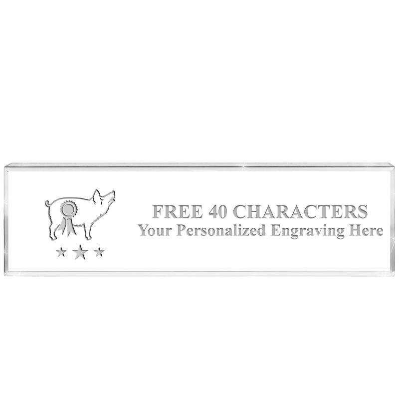 2.25" DESK NAMEPLATE ACRYLIC