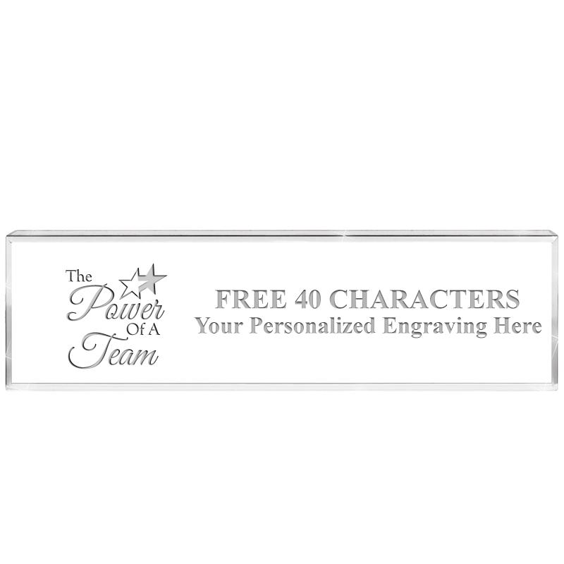 2.25" DESK NAMEPLATE ACRYLIC