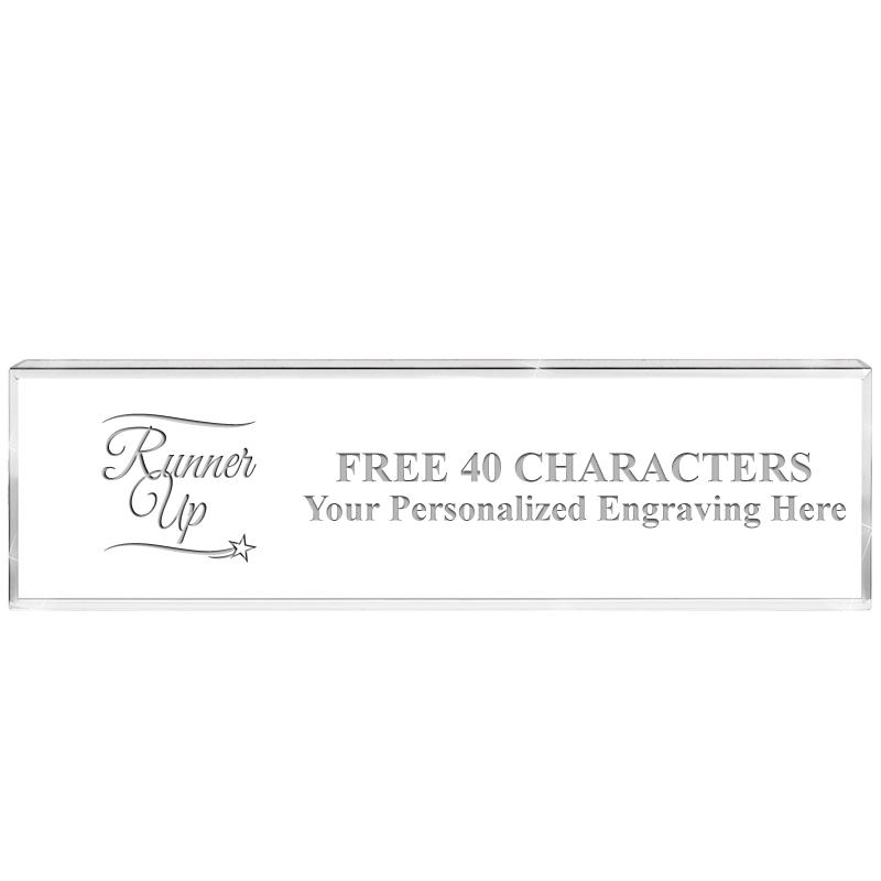 2.25" DESK NAMEPLATE ACRYLIC