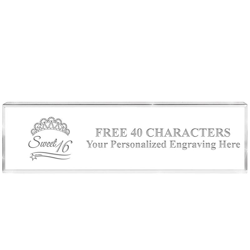 2.25" DESK NAMEPLATE ACRYLIC