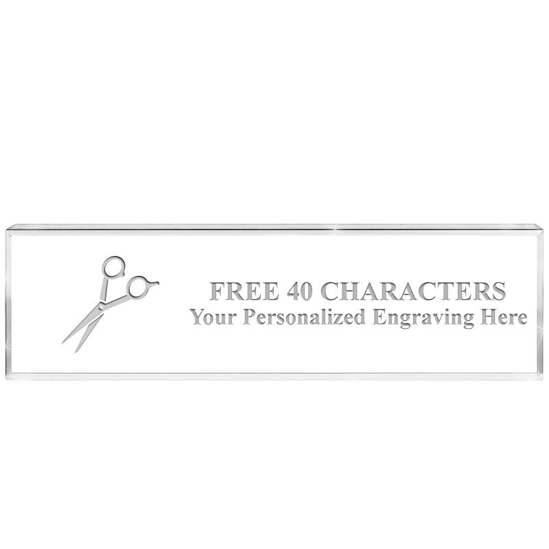 2.25" DESK NAMEPLATE ACRYLIC