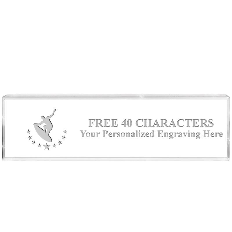 2.25" DESK NAMEPLATE ACRYLIC