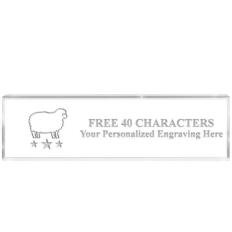 2.25" DESK NAMEPLATE ACRYLIC