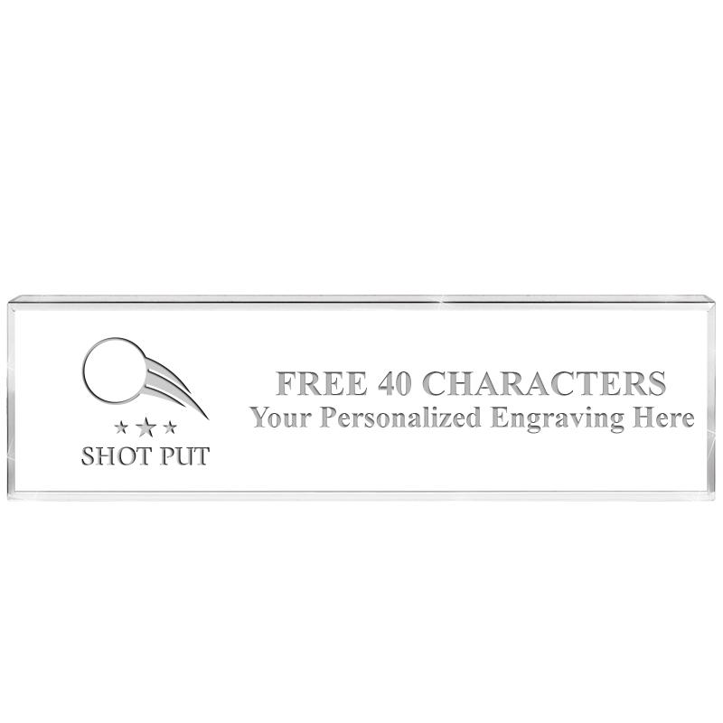 2.25" DESK NAMEPLATE ACRYLIC