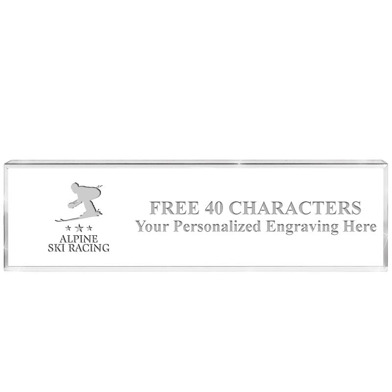 2.25" DESK NAMEPLATE ACRYLIC