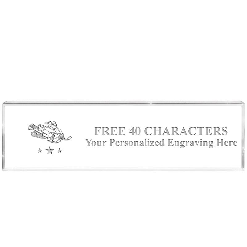 2.25" DESK NAMEPLATE ACRYLIC