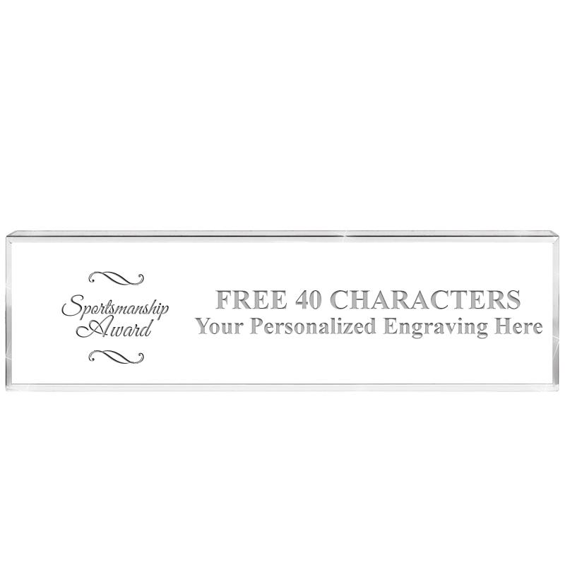 2.25" DESK NAMEPLATE ACRYLIC