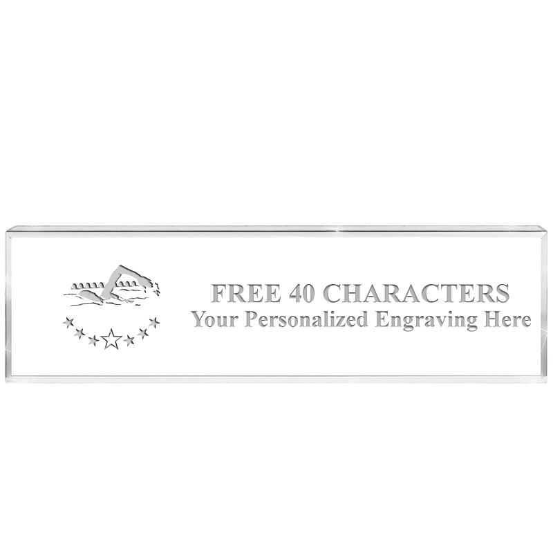 2.25" DESK NAMEPLATE ACRYLIC