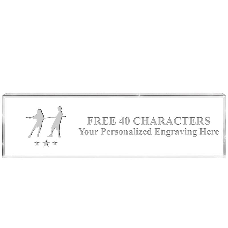 2.25" DESK NAMEPLATE ACRYLIC