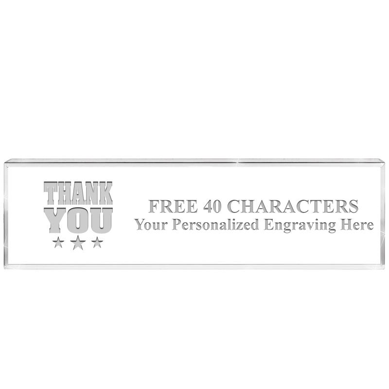 2.25" DESK NAMEPLATE ACRYLIC