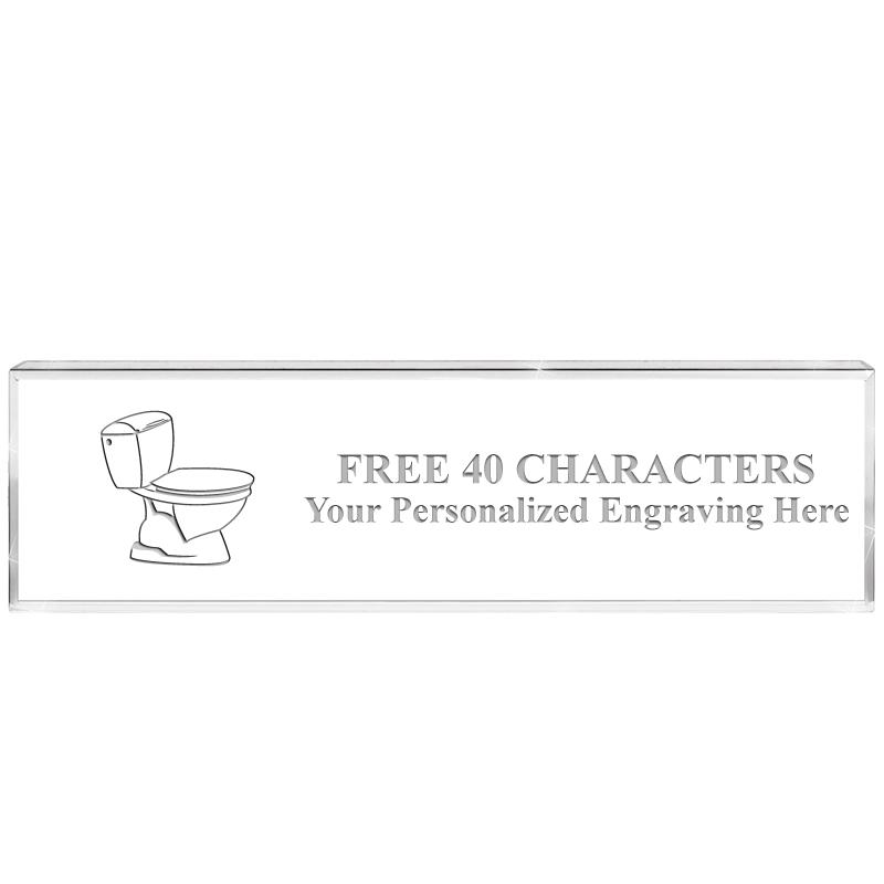 2.25" DESK NAMEPLATE ACRYLIC