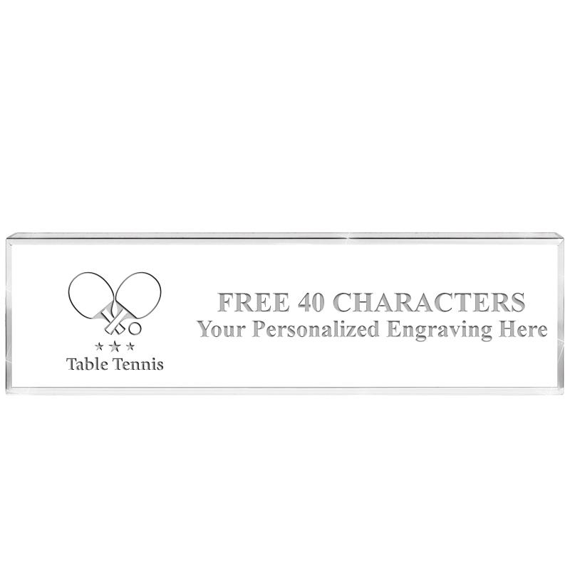 2.25" DESK NAMEPLATE ACRYLIC