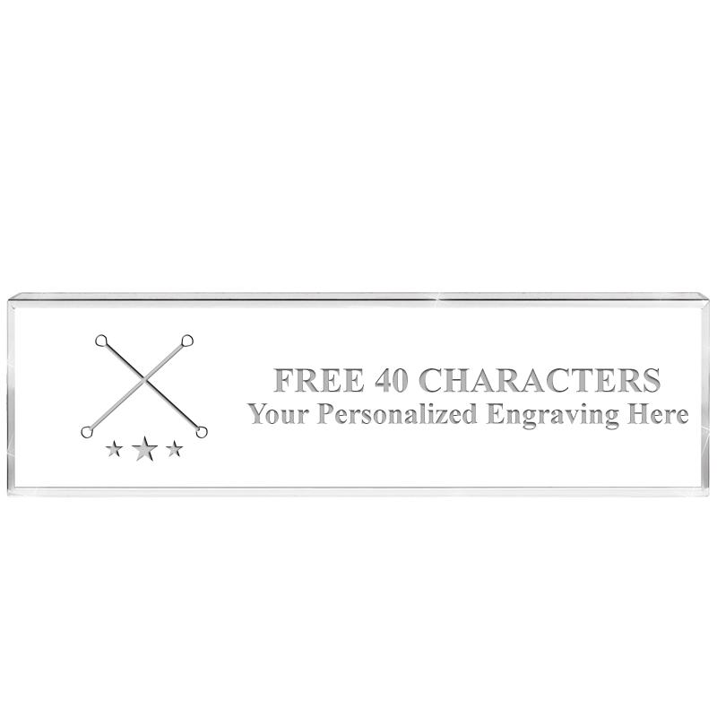 2.25" DESK NAMEPLATE ACRYLIC