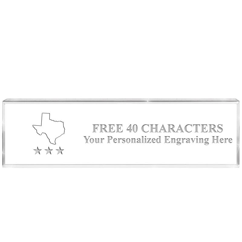 2.25" DESK NAMEPLATE ACRYLIC