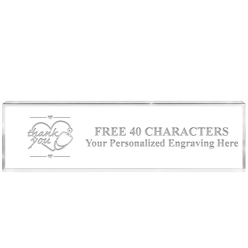 2.25" DESK NAMEPLATE ACRYLIC