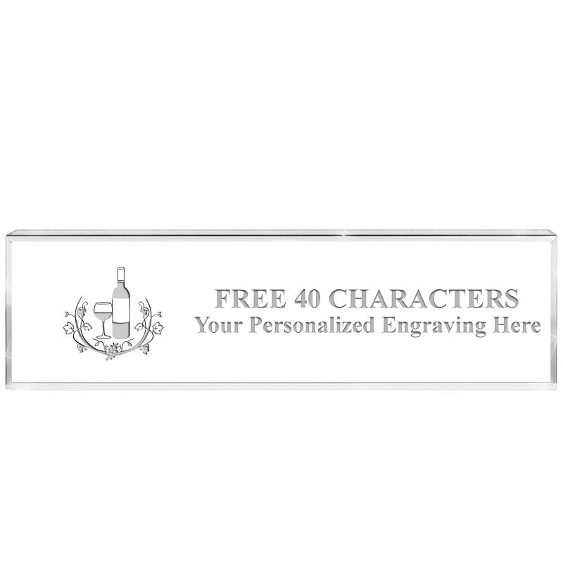 2.25" DESK NAMEPLATE ACRYLIC