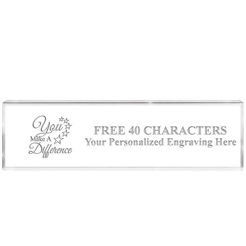 2.25" DESK NAMEPLATE ACRYLIC