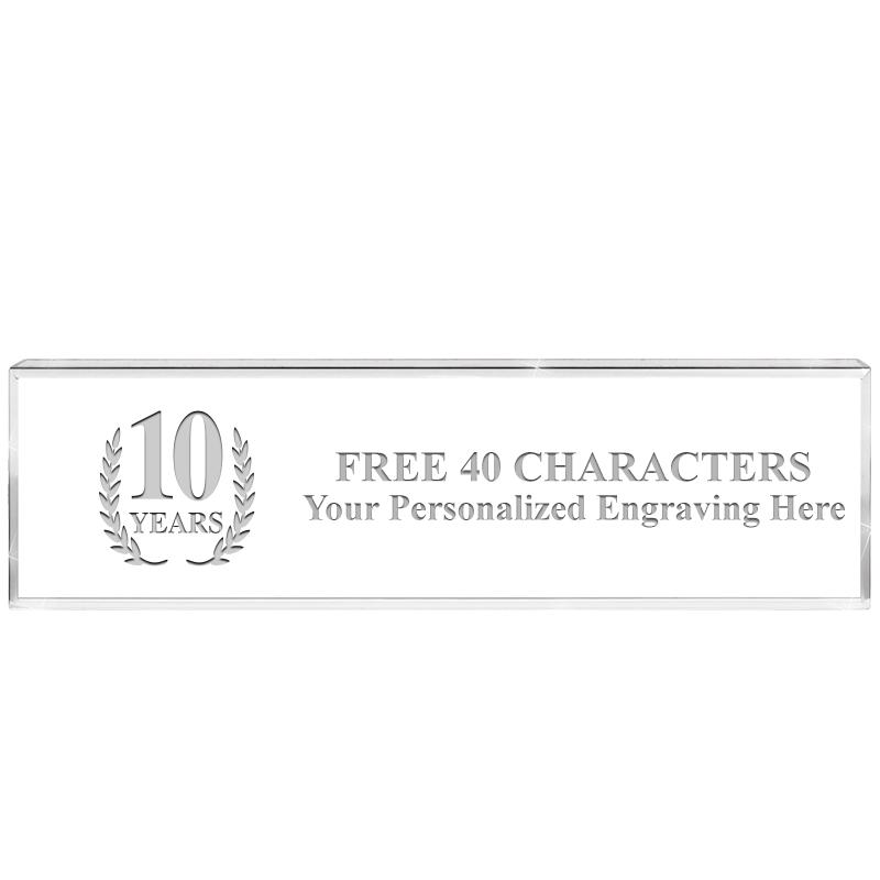 2.25" DESK NAMEPLATE ACRYLIC