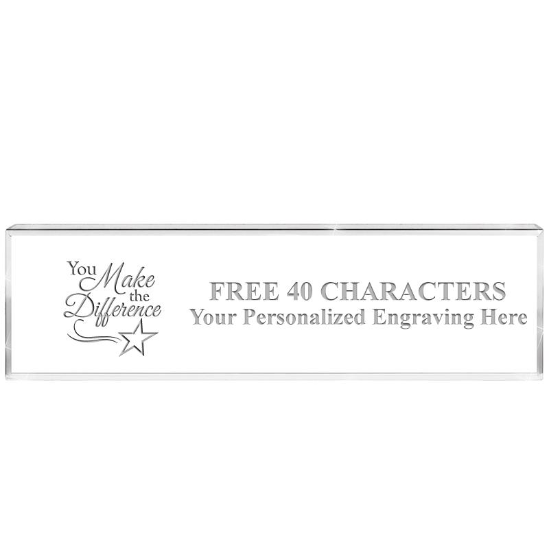 2.25" DESK NAMEPLATE ACRYLIC