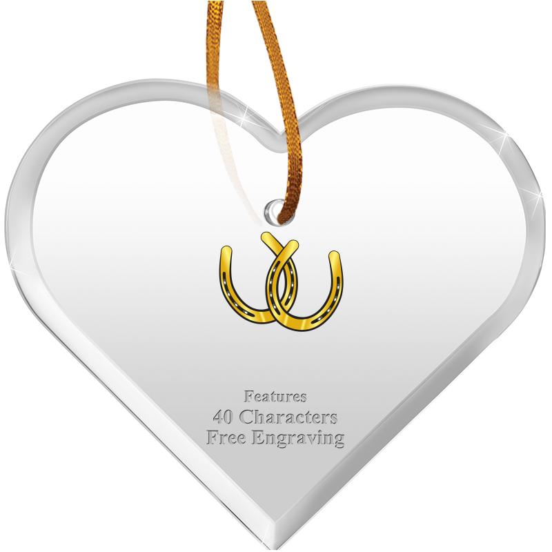 3 1/2"X 3" HEART ACRYLIC ORNAM