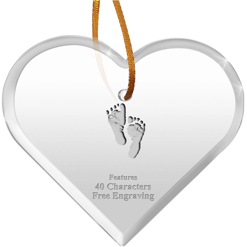 3 1/2"X 3" HEART ACRYLIC ORNAM