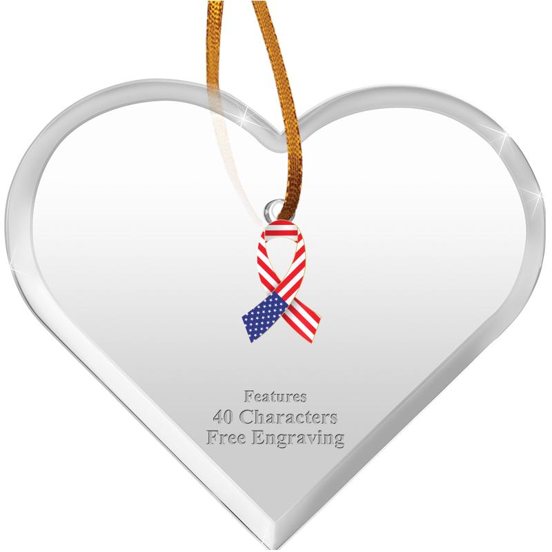 3 1/2"X 3" HEART ACRYLIC ORNAM