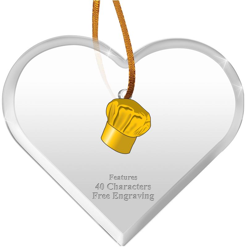 3 1/2"X 3" HEART ACRYLIC ORNAM