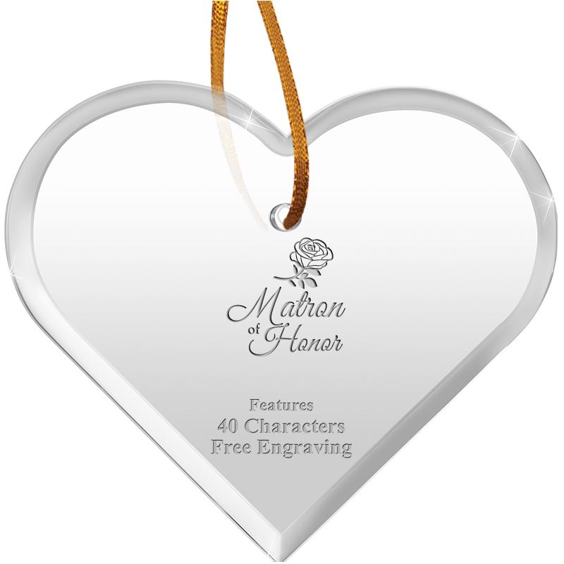 3 1/2"X 3" HEART ACRYLIC ORNAM