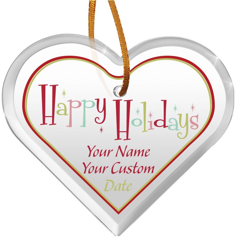 3.5" HEART ACR COLOR PRINT ORN