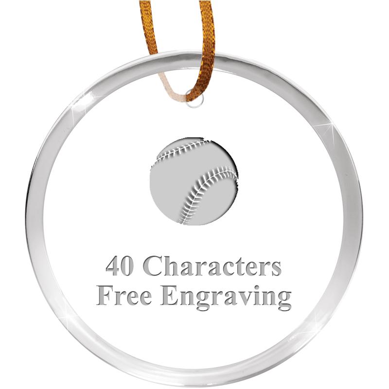 3 1/4" ROUND ACRYLIC ORNAMENT