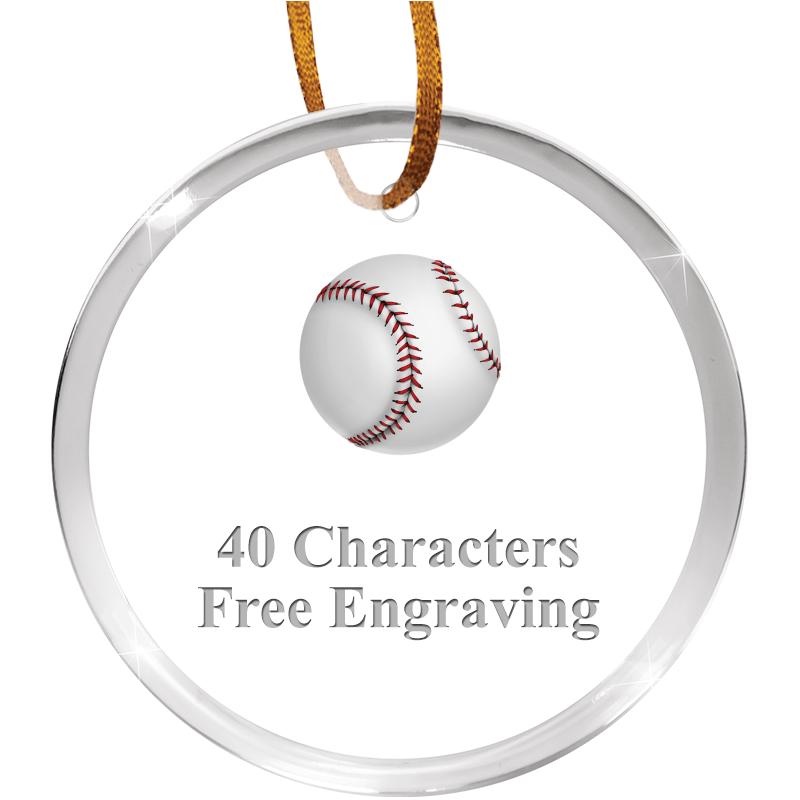 3 1/4" ROUND ACRYLIC ORNAMENT