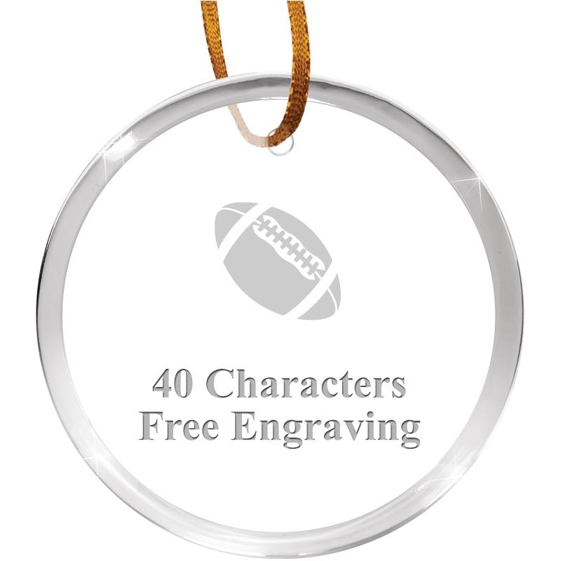 3 1/4" ROUND ACRYLIC ORNAMENT