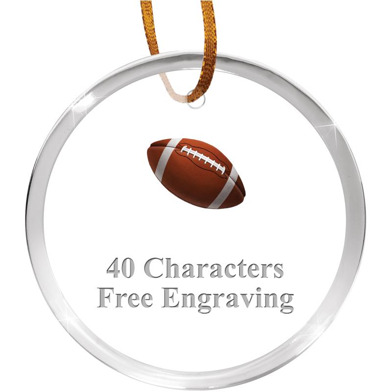 3 1/4" ROUND ACRYLIC ORNAMENT