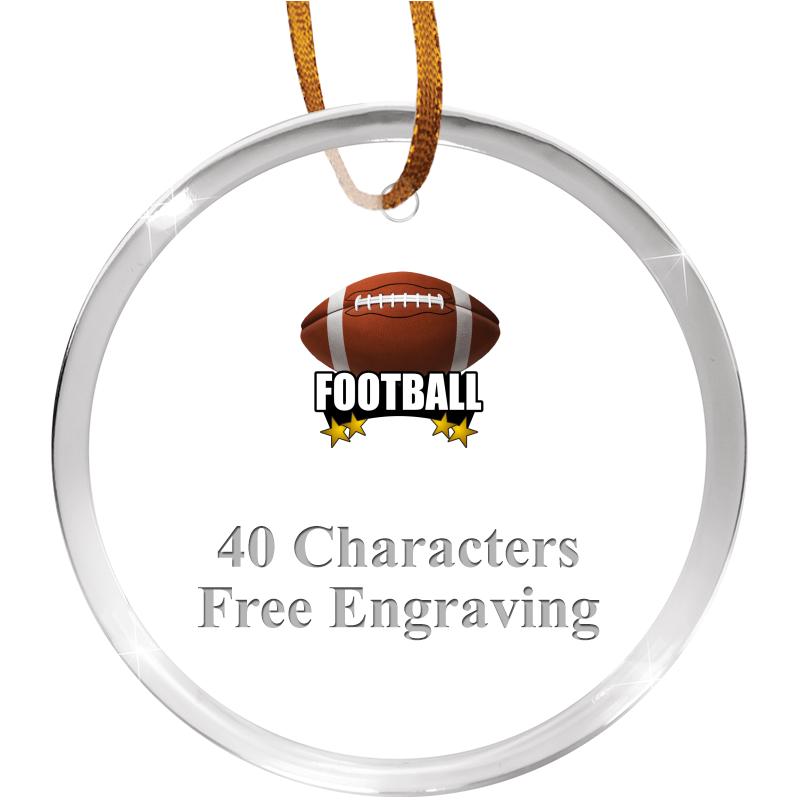 3 1/4" ROUND ACRYLIC ORNAMENT