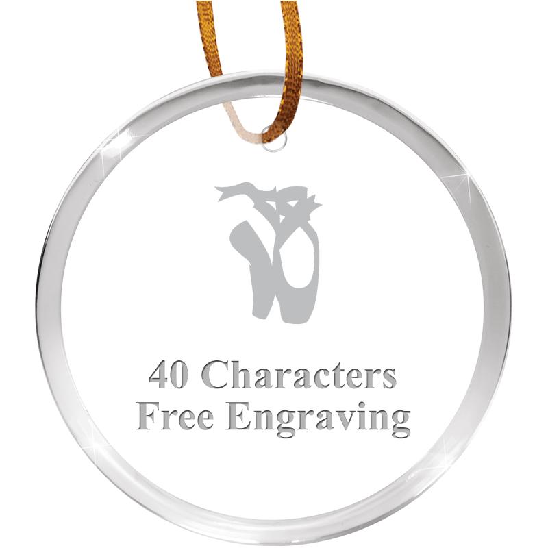 3 1/4" ROUND ACRYLIC ORNAMENT