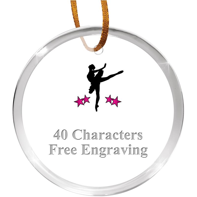 3 1/4" ROUND ACRYLIC ORNAMENT