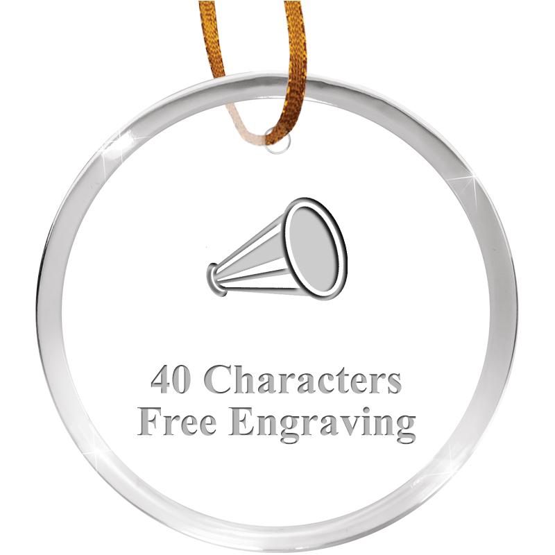 3 1/4" ROUND ACRYLIC ORNAMENT