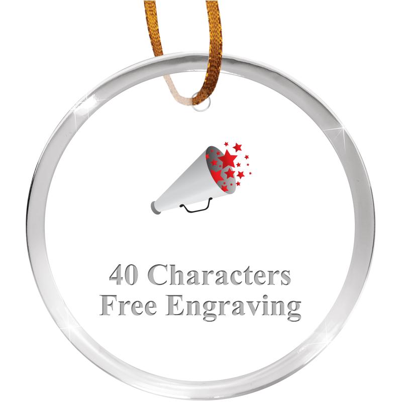 3 1/4" ROUND ACRYLIC ORNAMENT